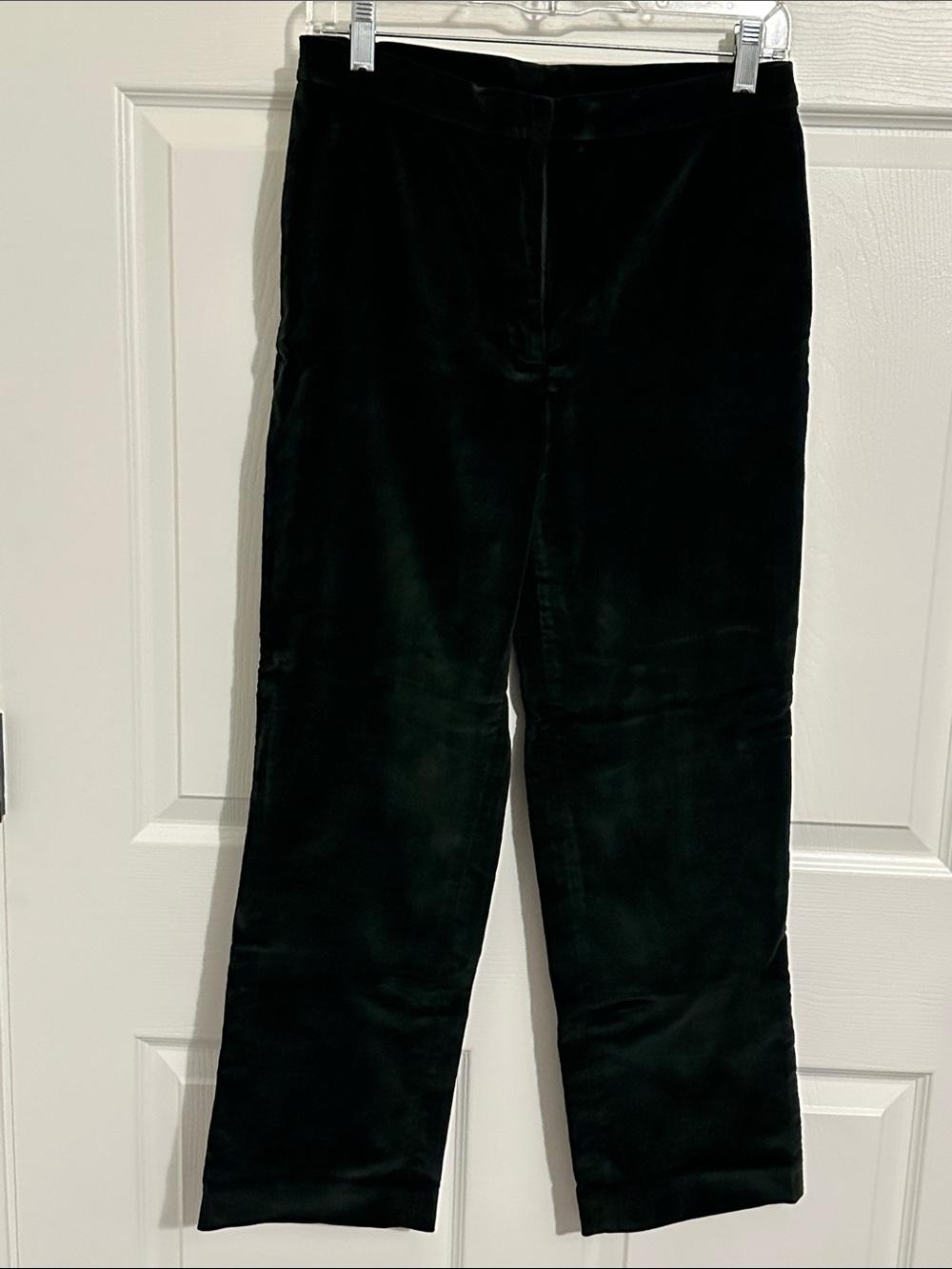 Polo by Ralph Lauren Black Velvet Straight-Leg Pants